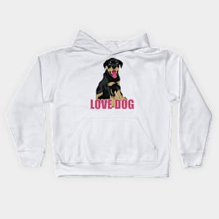 LOVE DOG Kids Hoodie